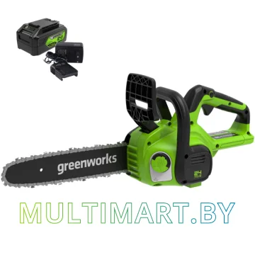 Аккумуляторная пила Greenworks G24CS25K4 2007707UB (с 1-им АКБ 4 Ач)